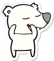sticker van een cartoon-ijsbeer png