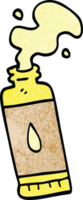 cartoon doodle squeezed lotion tube png