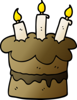 cartoon doodle chocolate cake png