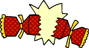 cartoon doodle cracking cracker png