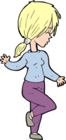 cartoon meisje dansen png