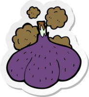 sticker of a cartoon red onion png