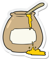 sticker van een cartoon-honingpot png