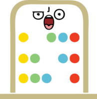 flat color retro cartoon abacus png