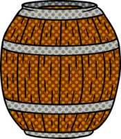 cartoon doodle of a wooden barrel png