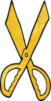 cartoon doodle sewing scissors png