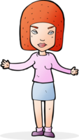 cartoon annoyed woman png