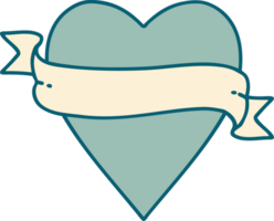 tatuaggio stile icona di un' cuore e bandiera png