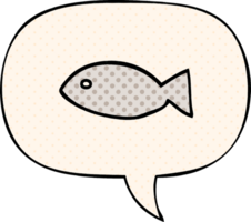 cartoon fish symbol with speech bubble in comic book style png