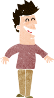 hombre feliz de dibujos animados png