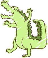 alligator krijt tekening png