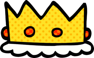 cartoon doodle royal crown png