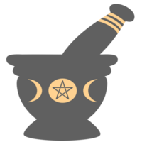 ritual pestle and mortar png