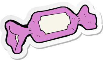 sticker of a cartoon wrapped candy png