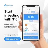 Investment App Promotion Ad Post for Intagram template