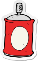 sticker of a cartoon spray can png