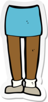 sticker of a cartoon legs png