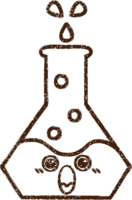 dibujo al carbón de productos químicos burbujeantes png