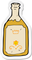 sticker of a cartoon drinks bottle png