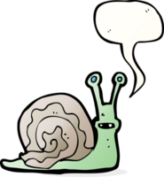 Cartoon-Schnecke mit Sprechblase png