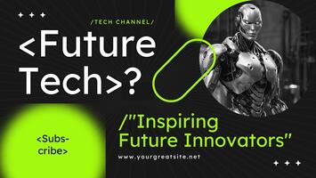 Future Technology Youtube Banner template