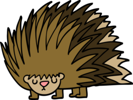 cartoon doodle spiky hedgehog png