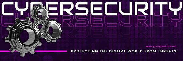 Cybersecurity Twitter Banner template