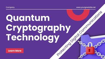 Quantum Cryptography Technology X Post template