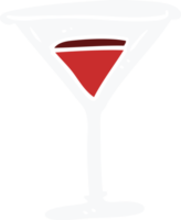 dessin animé doodle cocktail rouge png