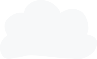 nuage de temps de doodle de dessin animé png