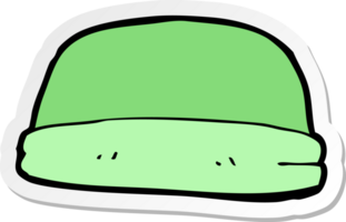 pegatina de un sombrero de dibujos animados png