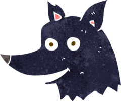 cartoon wolf head png