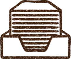 Office Tray Charcoal Drawing png