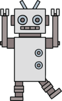 carino cartone animato di un' danza robot png