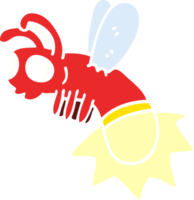 insecto del relámpago del doodle de la historieta png