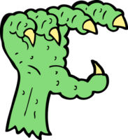 cartoon monster claw png