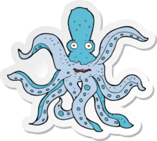 sticker of a cartoon giant octopus png