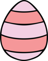 hand drawn quirky cartoon easter egg png