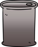 quirky gradient shaded cartoon barrel png