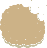 biscuit de dessin animé de style plat couleur png