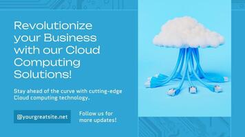 Technology Cloud Computing Business X post template