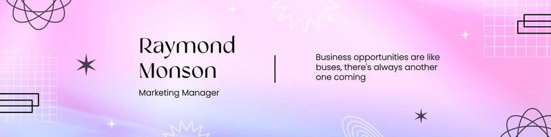 Pink Purple Linkedin Banner template