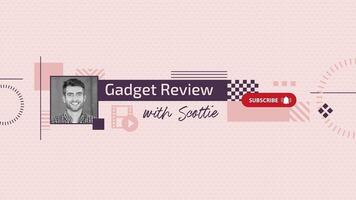 Pink Review Channel Youtube Banner template