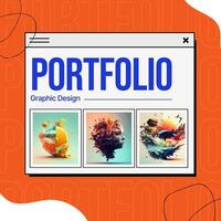 Designer Portfolio LinkedIn Post template