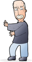 cartoon angry old man png