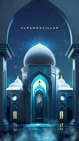 AI generated Ramadan Background Looped Animation video