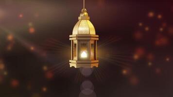 Lantern of ramadan celebration background video