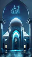 AI generated Ramadan Background Looped Animation video