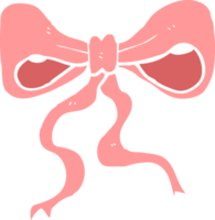 flat color style cartoon bow png