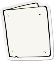 sticker of a cartoon folded card png